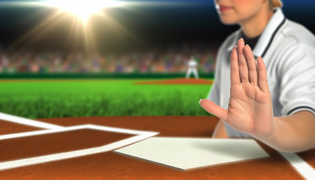 selkeästi lyöntialueen kutsuminen